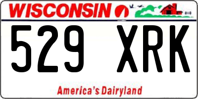 WI license plate 529XRK