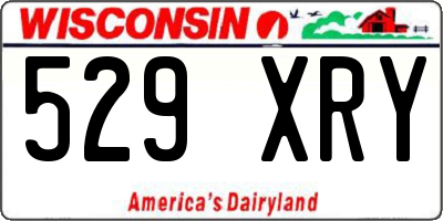 WI license plate 529XRY