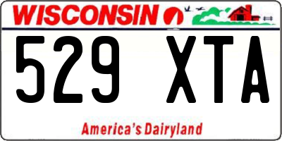 WI license plate 529XTA