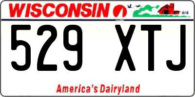 WI license plate 529XTJ