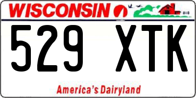 WI license plate 529XTK