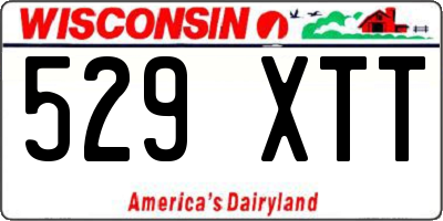 WI license plate 529XTT