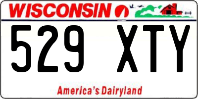 WI license plate 529XTY
