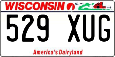 WI license plate 529XUG
