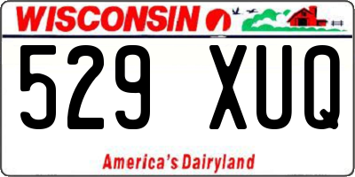 WI license plate 529XUQ