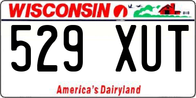 WI license plate 529XUT