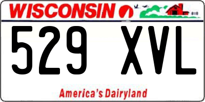 WI license plate 529XVL
