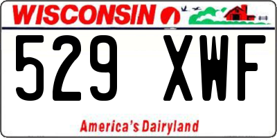 WI license plate 529XWF