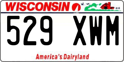 WI license plate 529XWM