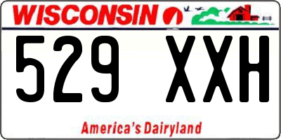 WI license plate 529XXH