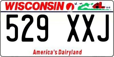 WI license plate 529XXJ