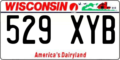 WI license plate 529XYB