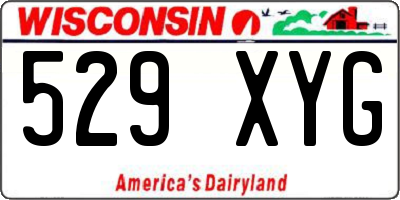 WI license plate 529XYG
