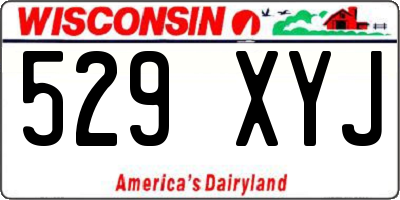 WI license plate 529XYJ