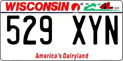 WI license plate 529XYN