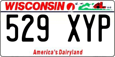 WI license plate 529XYP