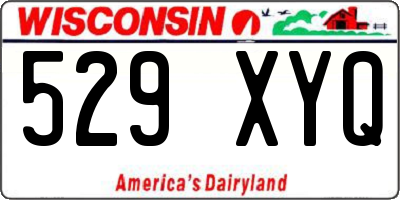WI license plate 529XYQ