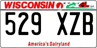 WI license plate 529XZB