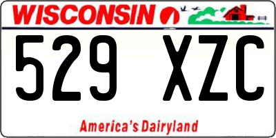 WI license plate 529XZC