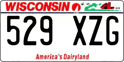 WI license plate 529XZG