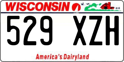 WI license plate 529XZH