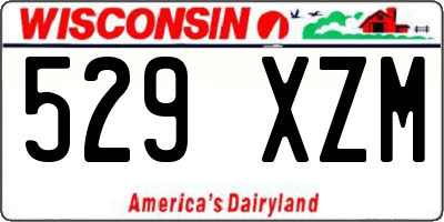 WI license plate 529XZM