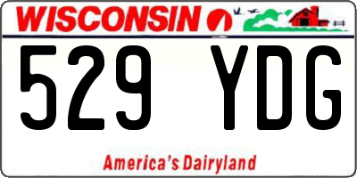 WI license plate 529YDG