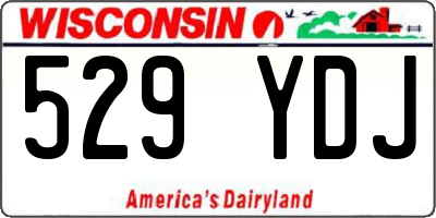 WI license plate 529YDJ