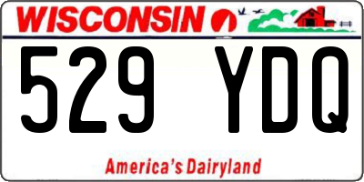 WI license plate 529YDQ