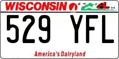 WI license plate 529YFL