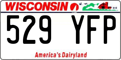 WI license plate 529YFP