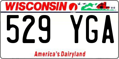 WI license plate 529YGA