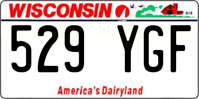 WI license plate 529YGF