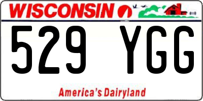 WI license plate 529YGG