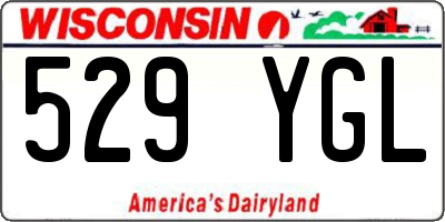 WI license plate 529YGL