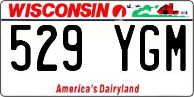 WI license plate 529YGM