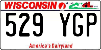 WI license plate 529YGP