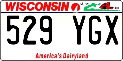 WI license plate 529YGX