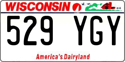 WI license plate 529YGY