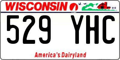 WI license plate 529YHC