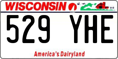 WI license plate 529YHE