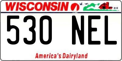 WI license plate 530NEL