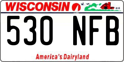 WI license plate 530NFB