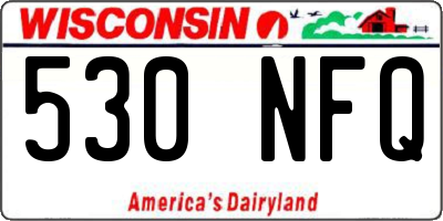 WI license plate 530NFQ