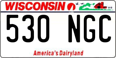 WI license plate 530NGC