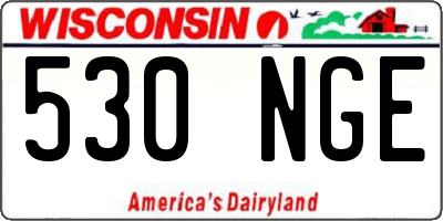 WI license plate 530NGE