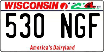 WI license plate 530NGF