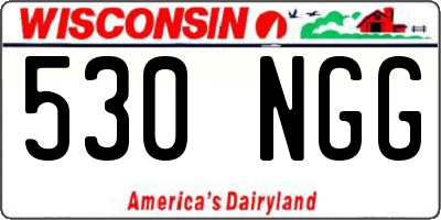 WI license plate 530NGG
