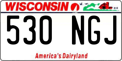 WI license plate 530NGJ