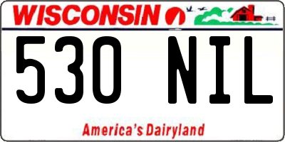 WI license plate 530NIL